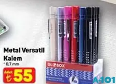 GLOBOX METAL VERSATİL KALEM 0.7 MM indirimli fiyat GLOBOX METAL VERSATİL KALEM 0.7 MM fiyat ve kampanya bilgisi